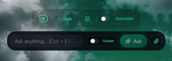 One-line ask bar